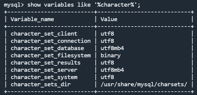 修正后的数据库编码